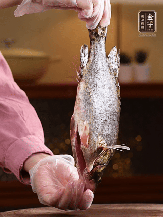 鱖魚殺好洗凈，去頭去尾留用，貼著魚背去掉主刺，再切成大小均勻的魚塊